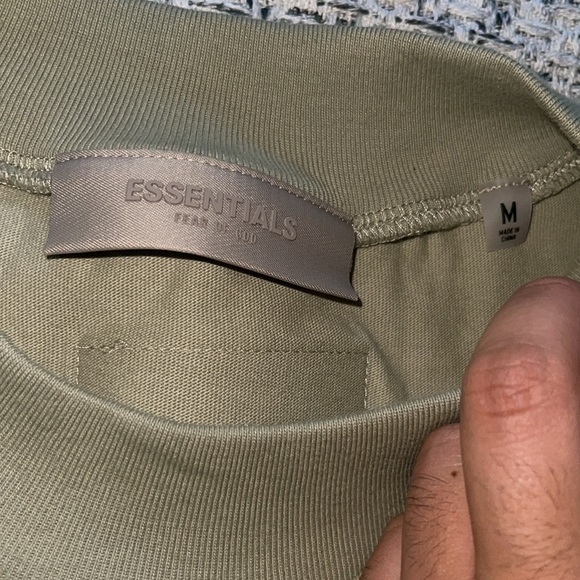 Fear of God Essentials sea foam Tee - Picture 3 of 4